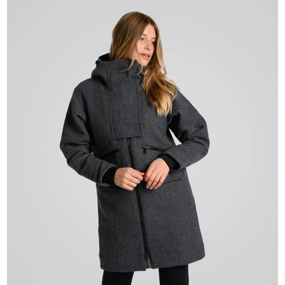 Women's Size XS Epoque Evolution Sport Wool Jacket in Medium Charcoal Heather